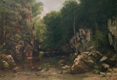 The Covered Stream, or The Dark Stream, 1865 by Gustave Courbet